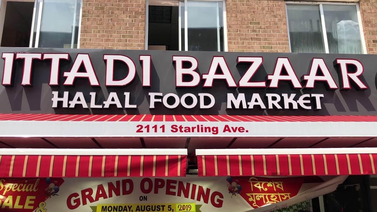 Ittadi Bazaar Halal Food Market grand opening on Starling Avenue, Parkchester, Bronx