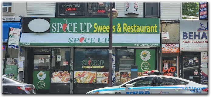 Spice Up Sweets & Restaurant storefront near Parkchester, Bronx